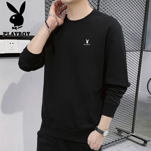 Playboy, спортивный осенний лонгслив, рубашка, круглый воротник