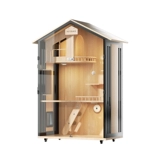 Вилла для кошек, очень большое пространство, роскошная клетка для кошек, домашний семейный дом из массива дерева, индивидуальный шкаф для кошачьего домика, клетка для кошек