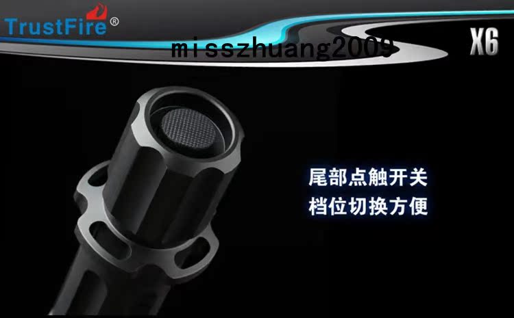 Đèn pin chiếu sáng tầm xa TrustFire18650 chính hãng có thể sạc lại đèn LED chiếu sáng ngoài trời ST-90 đèn sạc dự phòng khi mất điện