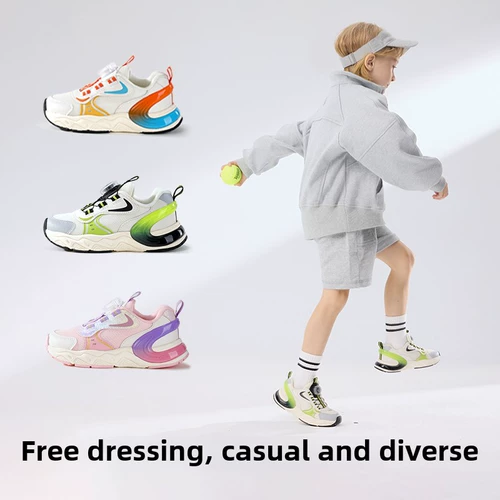 Детские туфли, спортивная обувь, нескользящая белая дышащая защитная застежка, осенние
