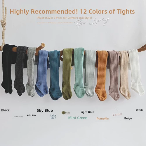 Детские зимние цветные колготки, удерживающие тепло леггинсы