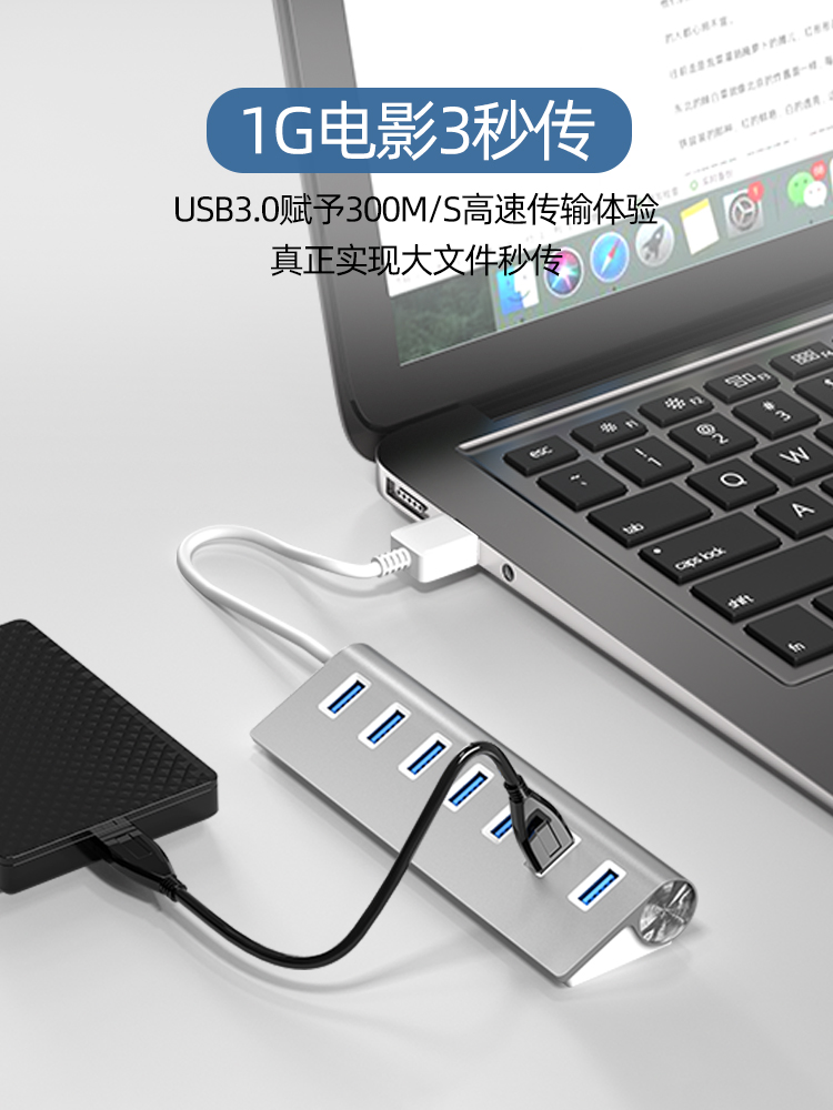 Usb3.0 расширять Устройство ноутбук компьютер интерфейс штекер много рот линии электропередачи разбрызгиватель рабочий стол компактный рабочий стол выход питание от принтер один из четырех внешний Хаб набор нить Гуанфенгьюань