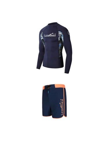 Пляжный купальник для влюбленных, раздельный комплект, лонгслив, защита от солнца