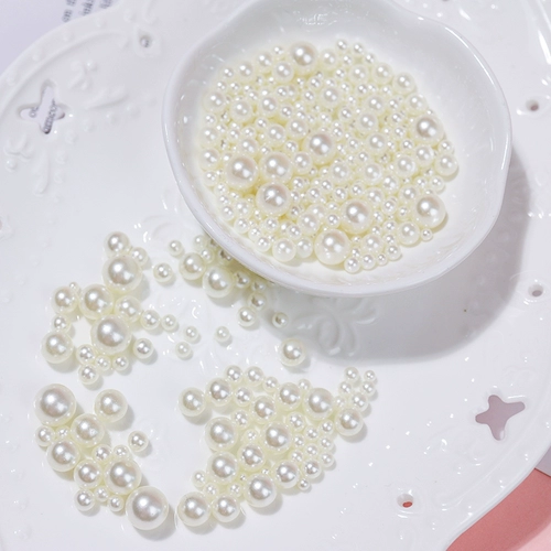 Украшение-шарик из жемчуга, кремовый чехол для телефона ручной работы, аксессуары