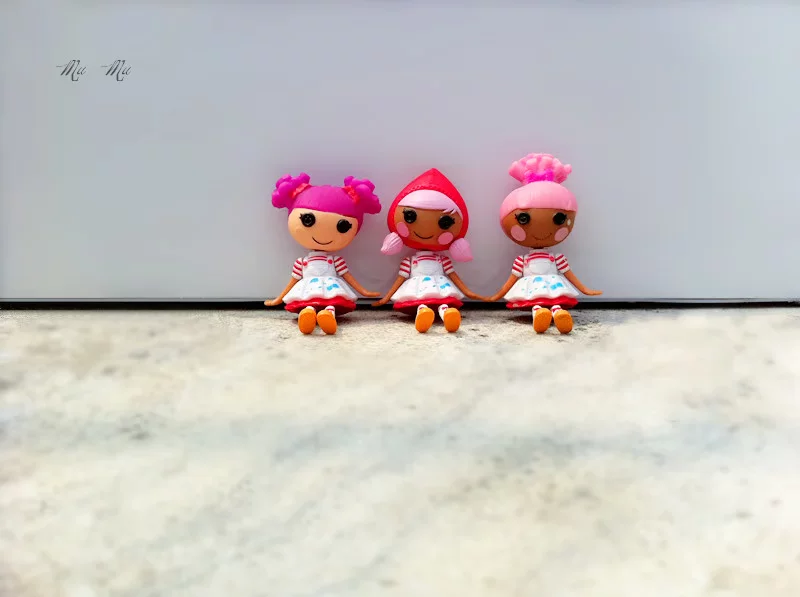 Мини-кукла Sattays Lele Angel в стиле Lalaloopsy, ~7–8 см, случайная или набор из 12 штук