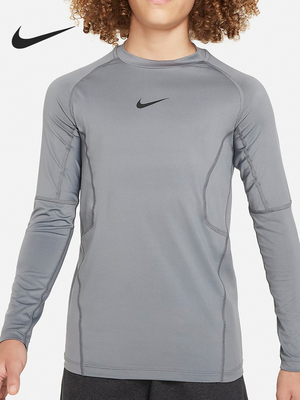 Nike, спортивный дышащий лонгслив, официальный продукт, подходит для подростков