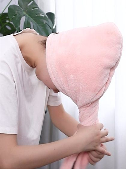 洗发成人干发帽速干超强吸水女儿童学生包头毛巾双层加厚特厚浴帽