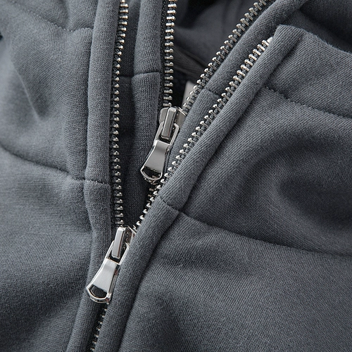 Высококачественная темно-серая толстая зимняя теплая толстовка с капюшоном весом 480 г, однотонная многофункциональная спортивная футболка с заниженными плечами и рукавами