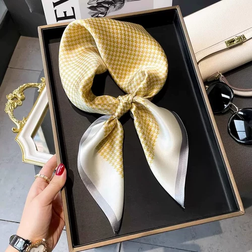 Шелковый универсальный носовой платок, осенняя рубашка, шарф