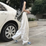 Весенние японские штаны, 2025 года, свободный прямой крой