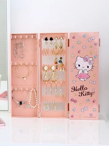 Hello kitty, коробочка для хранения, классические серьги, коробка для хранения, аксессуар