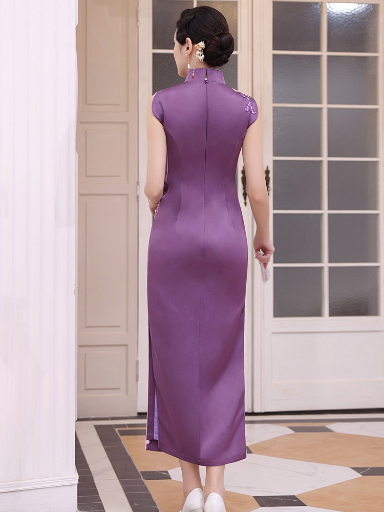 多丽琦 Retro cheongsam, dress for mother, 2021 years, Chinese style, fitted