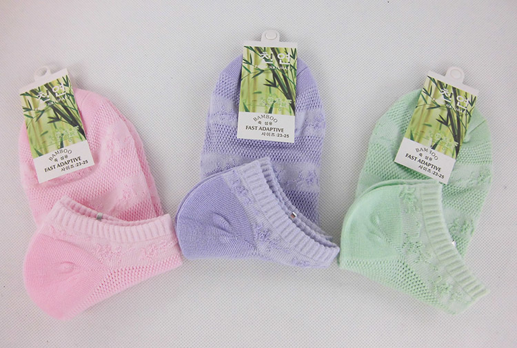 Mùa xuân và mùa hè phần mỏng sợi tre thở ladies thuyền socks hollow lưới vớ cotton màu rắn kẹo màu vớ nữ