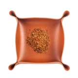 Портативное складное кожаное кожа табака пробуждение травы для ручного рулона сигарет -лоток для хранения лоток