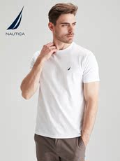 Футболка мужская nautica/诺帝卡男装2021春夏男士全棉休闲纯色短袖圆领t恤to1101 NAUTICA/2021