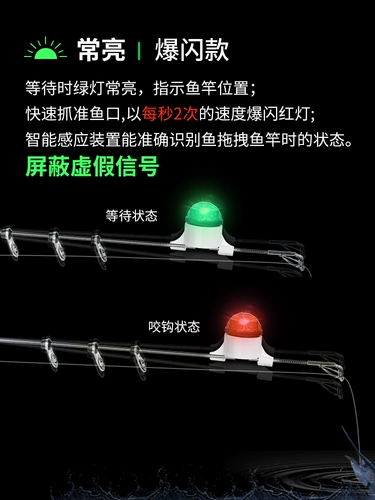 Электронная индукционная сигнализация, светящийся индукционный колокольчик для рыбалки, человеческий датчик