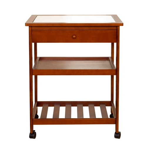 Журнальный столик из массива дерева, боковой столик, обеденная тележка, мобильная тележка, многофункциональная стойка для хранения вина, обеденный стол для небольшой квартиры, семьи