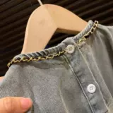 Модная летняя корейская джинсовая юбка, детский наряд маленькой принцессы для отдыха