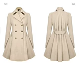 Осеннее пальто для женщин зимние траншеи