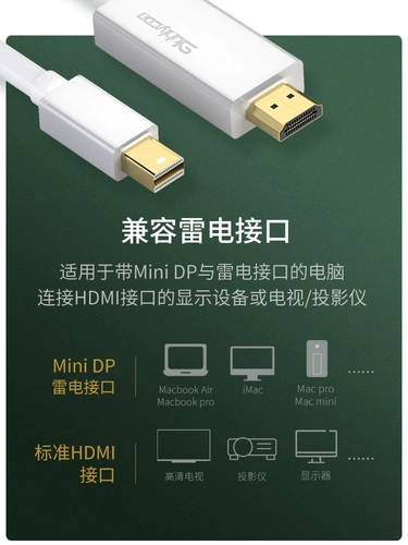 Десяти -летящий магазин Six Colors MinIDP в HDMI для подключения vga Notebook 4K TV Monitor Projector Mini Small Dp Conversion