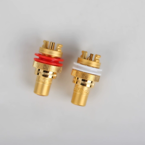 Оригинальный CMC 805-2.5f-G RCA Socket Socket Moppered Sand Gold Sign