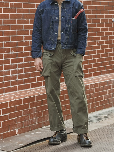 Мужские брюки с несколькими карманами Vicious Dog BRONSON с повторной гравировкой USMC HBT P44, мужские рабочие брюки, винтажные длинные брюки с гравировкой P-44