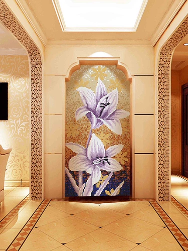 Стеклянная самоклеющаяся мозаика, головоломка на стену, делается под заказ