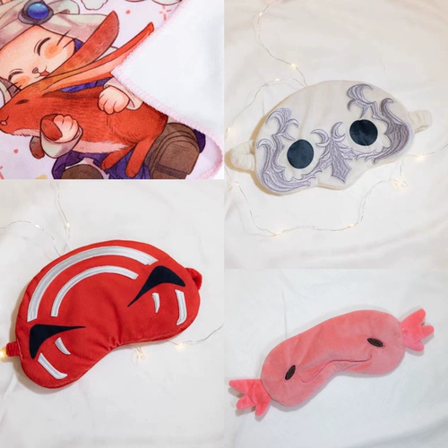 FF14 Полотенце с повязкой на глазу и кроликом | Место отправки Final Fantasy 14 Периферийное устройство Древний человек Аид Тупой рот Источник