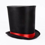 Президентская шляпа высотой 25 см, шляпа британского джаза, высокая джентльменская шляпа в стиле ретро, шляпа фокусника Линкольна