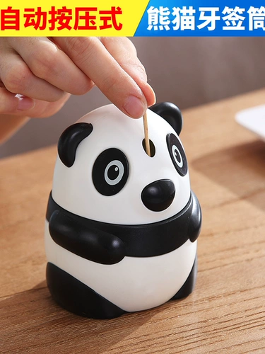 Симпатичная личная креативная мультфильма Panda Dental Press автоматически нажимает на стоматологическую коробку для гостиной, гостиная, портативный