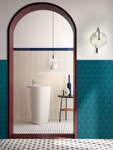 Павлиновые перья кирпичная кирпичная настенная плитка Nordic Ресторанная батонная плитка плитка туалетная вентилятор с сетью красный фон