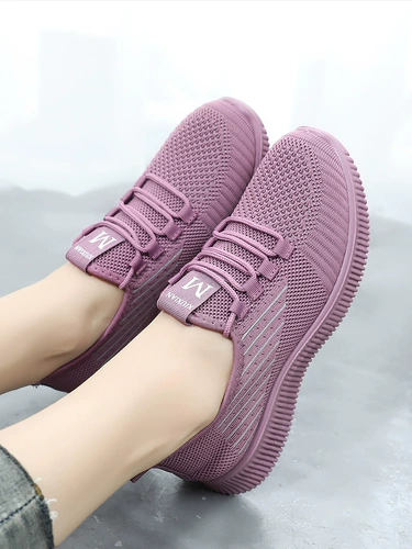 Нескользящие слипоны для матери, спортивная повседневная обувь для отдыха, обувь для ходьбы, мягкая подошва, против усталых ног