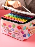 Маркер, комплект, художественные детские мелки для школьников, художественное двусторонное масло, профессиональная акварель, кисть, 1000 цветов, полный комплект, ручная роспись, 48 цветов