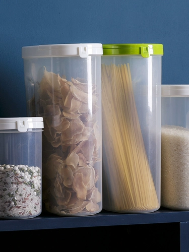 Кухонная герметичная горшка пластиковая пищевая коробка для хранения зерно