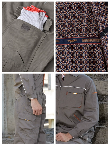 Хлопковый демисезонный двухэтажный утепленный износостойкий комплект для работы, делается под заказ