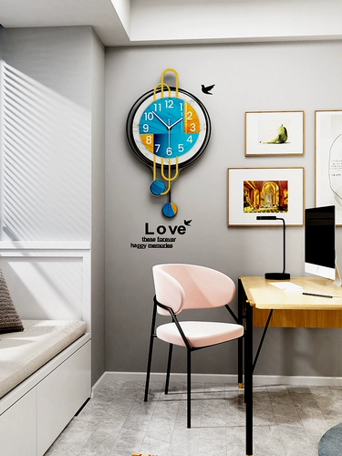 Скандинавские минималистичные современные настенные модные часы, легкий роскошный стиль, простой и элегантный дизайн