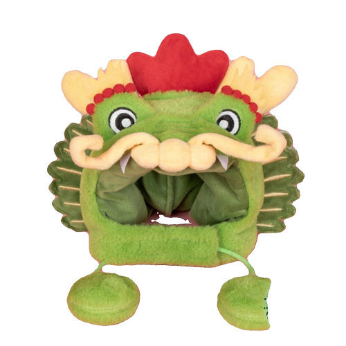 [Продукты года Дракона] Мими празднует Год Дракона с эксклюзивным маленьким зеленым набором смесителей, головной убор в форме дракона, головной убор для кошки, головной убор