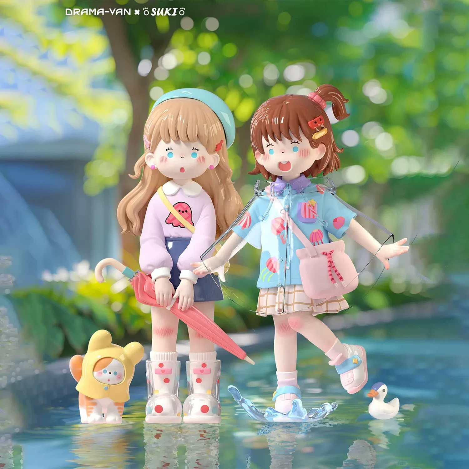 Оригинальная SUKI·MyFriends Мили Подружки Mila Girls Слепая коробка серия фигурок модные игрушки украшения