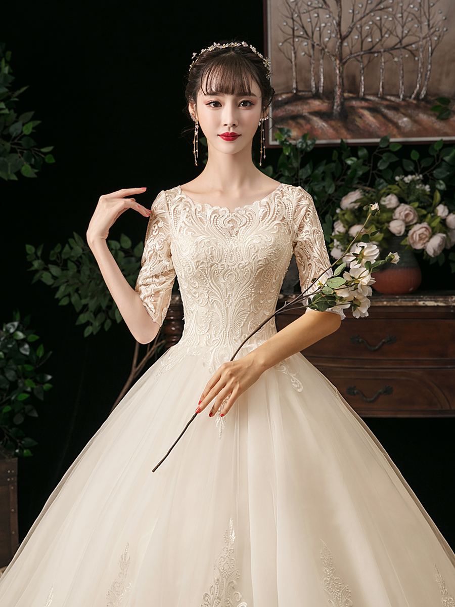 White demi-season starry sky for bride, new collection, suitable for teen