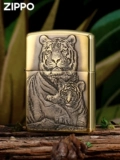 Оригинальная ветрозащитная зажигалка ZIPPO на День отца, тигр, отец не имеет собаки, сын, высококачественные работы, тисненая броня, машина для человека