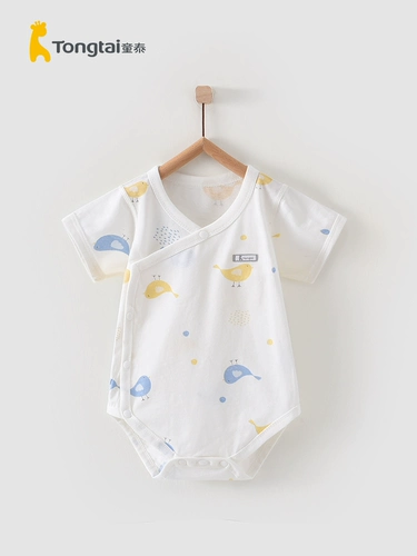童泰 Летнее хлопковое боди для новорожденных подходит для мужчин и женщин для девочек, 1-18 мес.
