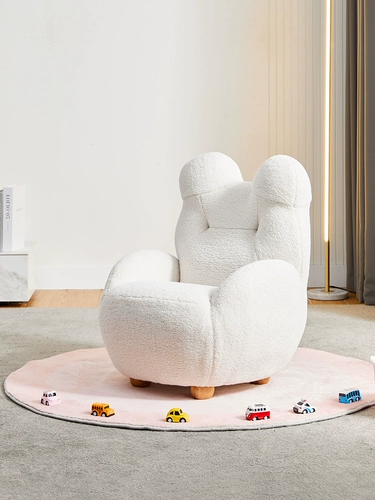 月影 Кремовый детский диван, милое маленькое плюшевое кресло для принцессы