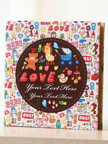 5 -INCH Album 700 Кожаный альбом с лапшой простая личность памятная книга Корейская версия Family Baby Over Plastic Photo Pages