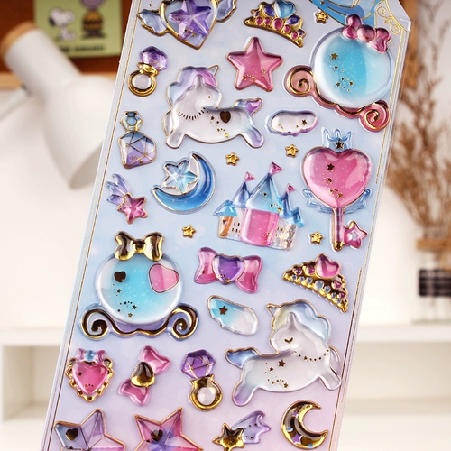 Детская трехмерная наклейка, чехол для телефона, украшение для ногтей, мультяшные наклейки, с драгоценным камнем, Южная Корея