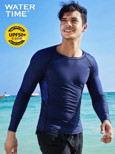 Лонгслив, водонепроницаемый быстросохнущий купальник для плавания, защита от солнца