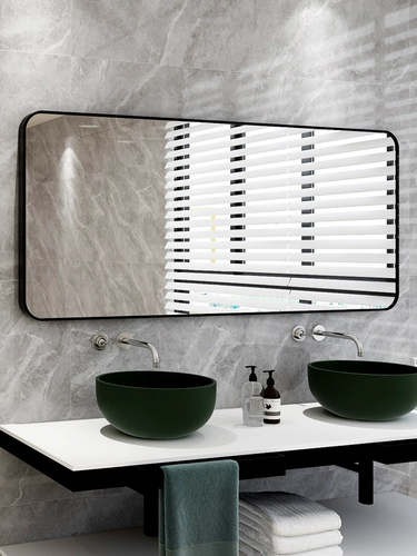 Алюминиевое сплавное зеркало зеркало зеркало зеркало Стена Домашняя сама -стильная стена висит туалетный туалетный макияж зеркало