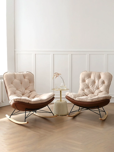 顾全 Lazy Rocking Staud Lounge Стул Балконы Случайный кресло -кресел Дома