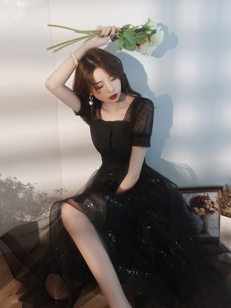 Evening dress, black elite advanced skirt, bright catchy style, 2023 collection, suitable for teen, high-quality style Evening dress, black elite advanced skirt, bright catchy style, 2023 collection, suitable for teen, high-quality style