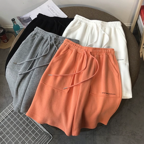 Шорты для отдыха, летние брендовые штаны, стиль, свободный прямой крой, высокая талия