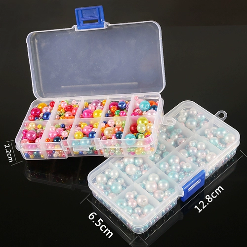 ABS цвет имитация жемчуга, сосновые бусины, сделай сам, ручная работа, бисерные украшения для ушей, браслет из старого дерева, ожерелье, коробка для аксессуаров